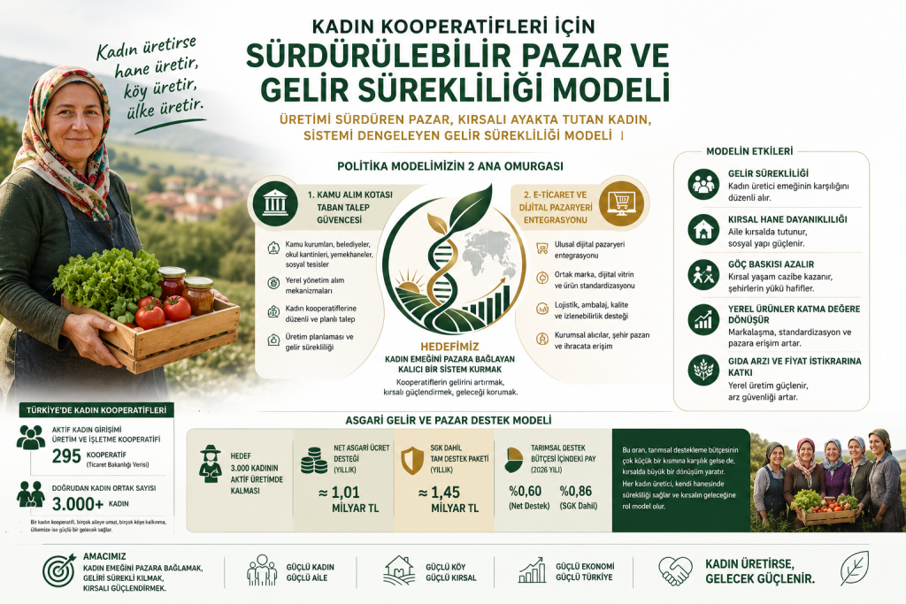 KADIN KOOPERATİFLERİ İÇİN ASGARİ GELİR VE PAZAR DESTEK MODELİ